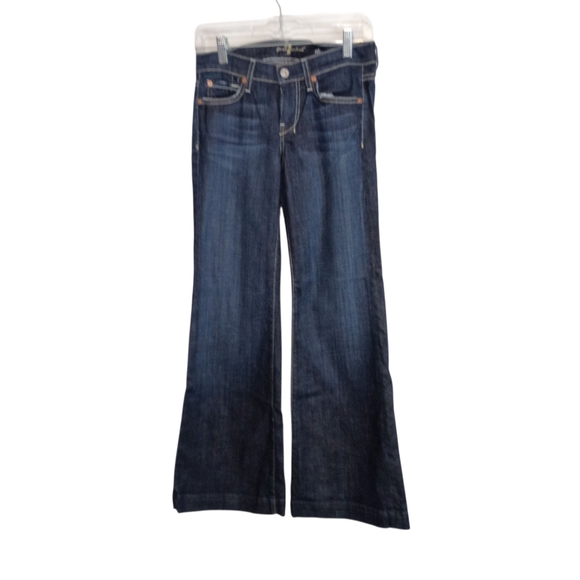 7 For All Mankind -Women's Dojo Blue Jeans - Size 25 - Picture 1 of 7